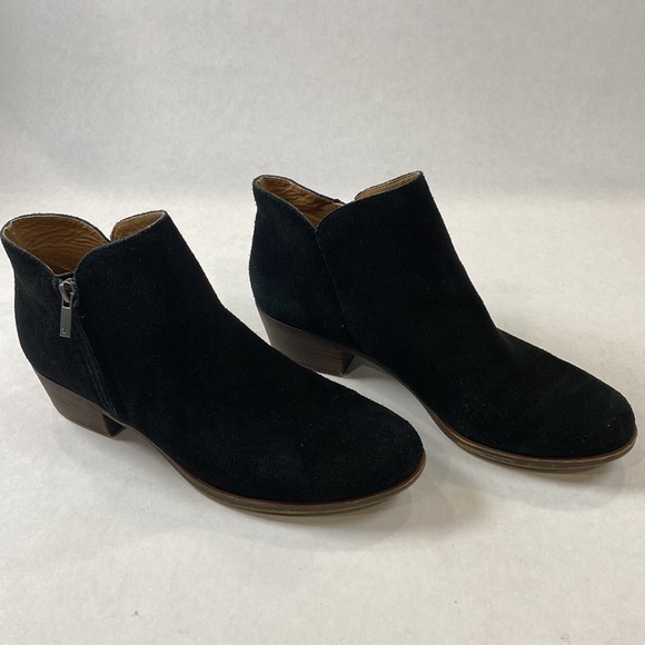 Lucky‎ Brand Barough suede booties black - Picture 1 of 9